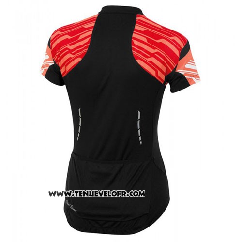 2016 Maillot Ciclismo Femme Pearl Izumi Rouge et Noir Manches Courtes et Cuissard